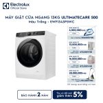 Máy giặt cửa ngang Electrolux 13kg UltimateCare 500 trắng EWF1343P5WC Electrolux