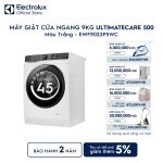 Máy giặt cửa ngang Electrolux 9kg UltimateCare 500 trắng EWF9023P5WC Electrolux