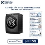 Máy giặt sấy Electrolux giặt 11kg + sấy 7kg UltimateCare 700 EWW1143R7SC Electrolux