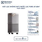 Máy lọc không khí Electrolux cỡ lớn phòng 60m² Pure A9 PA91-406GY Electrolux