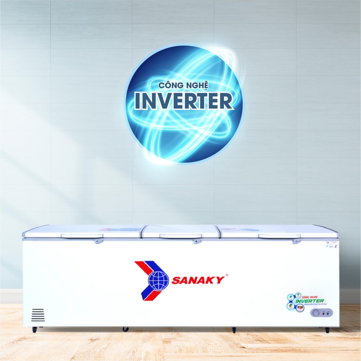 Tủ đông Sanaky VH-1199HY3 inverter 900 lít 1 ngăn đông VH-1199HY3 Sanaky