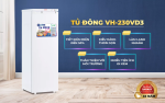 Tủ đông đứng Sanaky VH-230VD3 213 lít inverter 7 hộc VH-230VD3 Sanaky