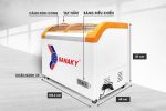 Tủ đông Sanaky VH-4899KB mặt kính 350 lít 1 ngăn đông VH-4899KB Sanaky