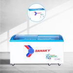 Tủ đông Sanaky VH-6899K3 mặt kính inverter 437 Lít 1 ngăn đông VH-6899K3 Sanaky