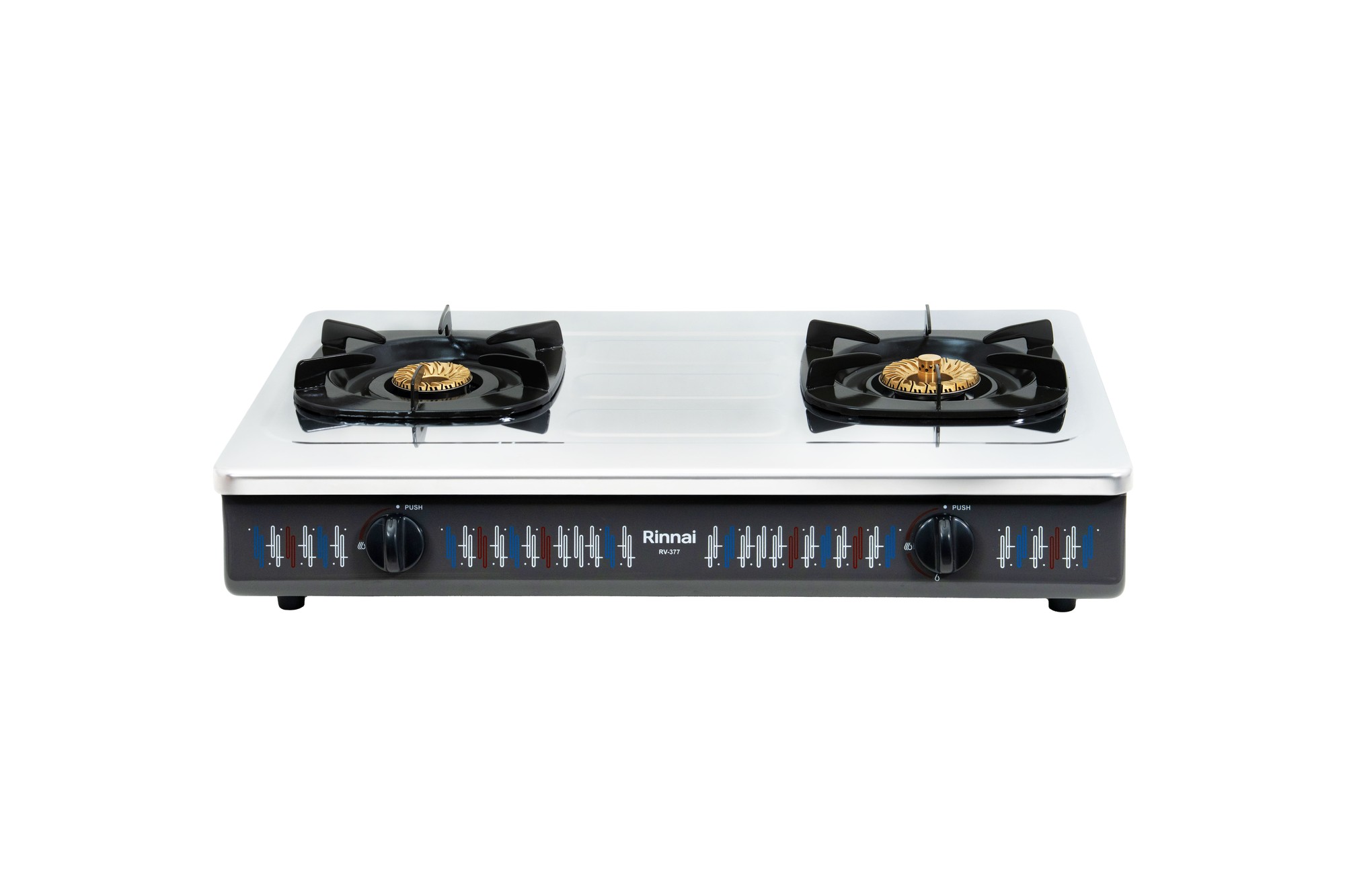 RV-377_S_N_rinnai_white Bếp Gas Dương Rinnai RV-377(S)N 2 lò bền bỉ | VISU