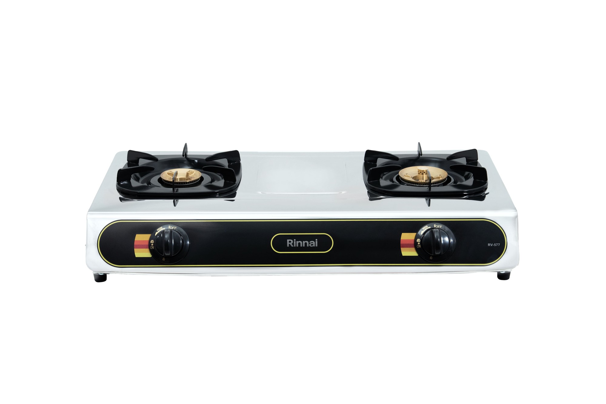 RV-577_BK__rinnai_white Bếp Gas Dương Rinnai RV-577(BK) 2 lò bền bỉ | VISU