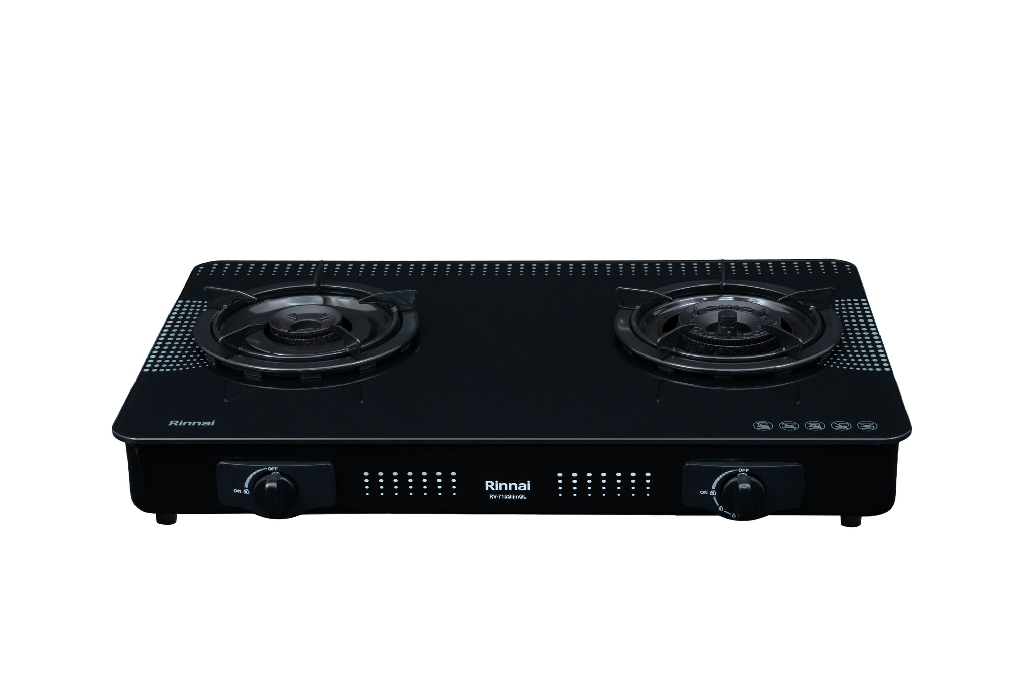 RV-715Slim_GL-D__rinnai_white Bếp Gas Dương Rinnai RV-715Slim(GL-D) 2 lò bền bỉ | VISU